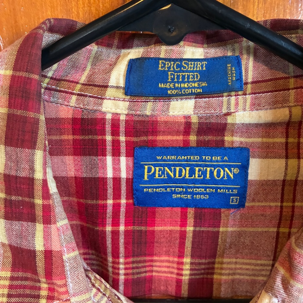 Pendleton Limited Edition Madras Red Flannel (Cot… - image 2